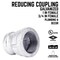 B & K STZ Industries 1 in. FIP each X 3/4 in. D FIP Galvanized Malleable Iron Reducing Coupling 311UPRC-134 - alternate 3